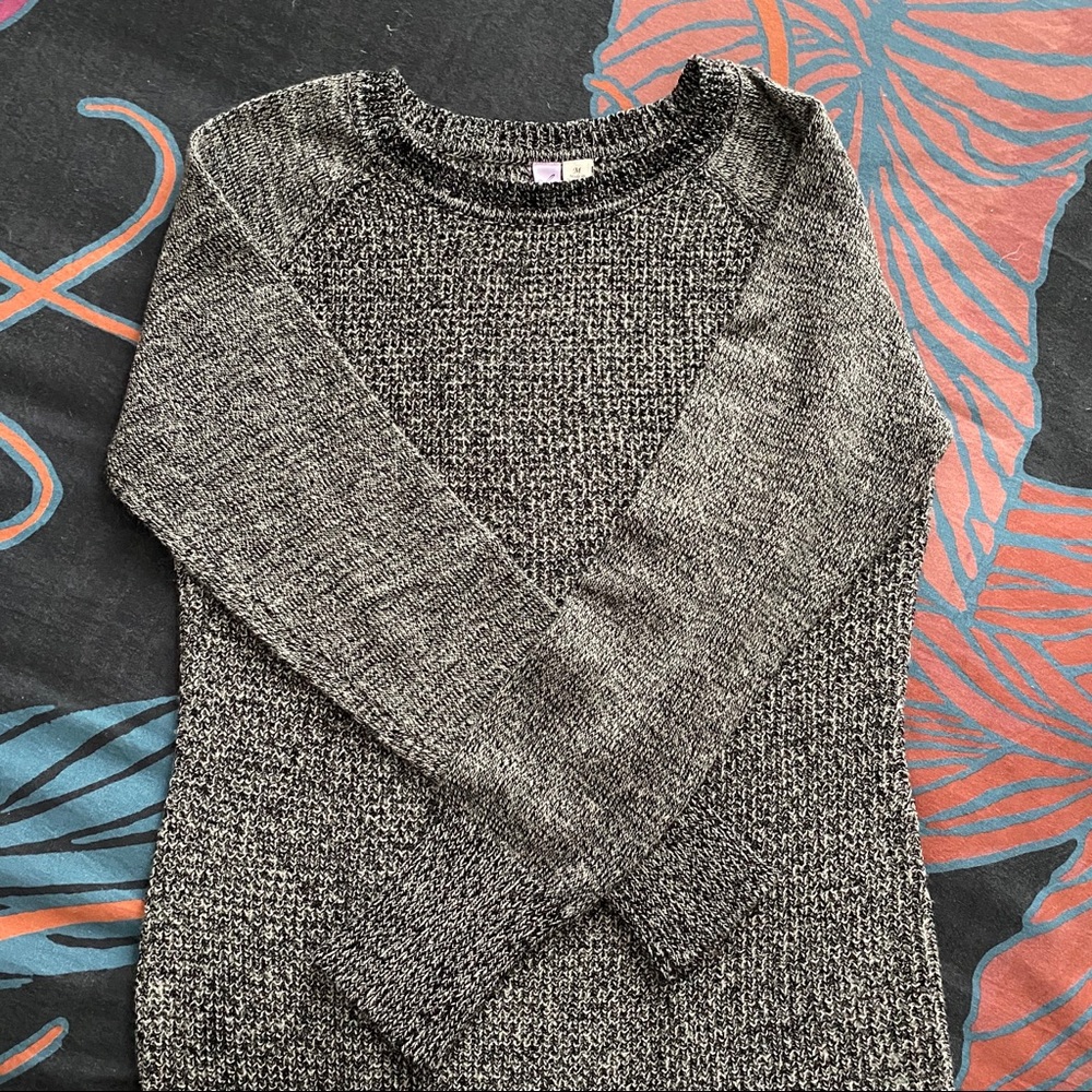 NWOT Gray Marled Tunic Sweater - Alya Sz M 🔥